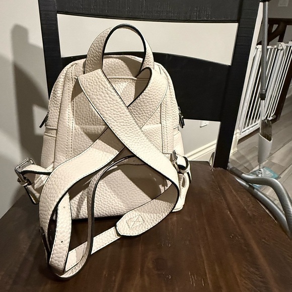 COLAB Cream Pebble Vegan Leather Backpack - Picture 6 of 16